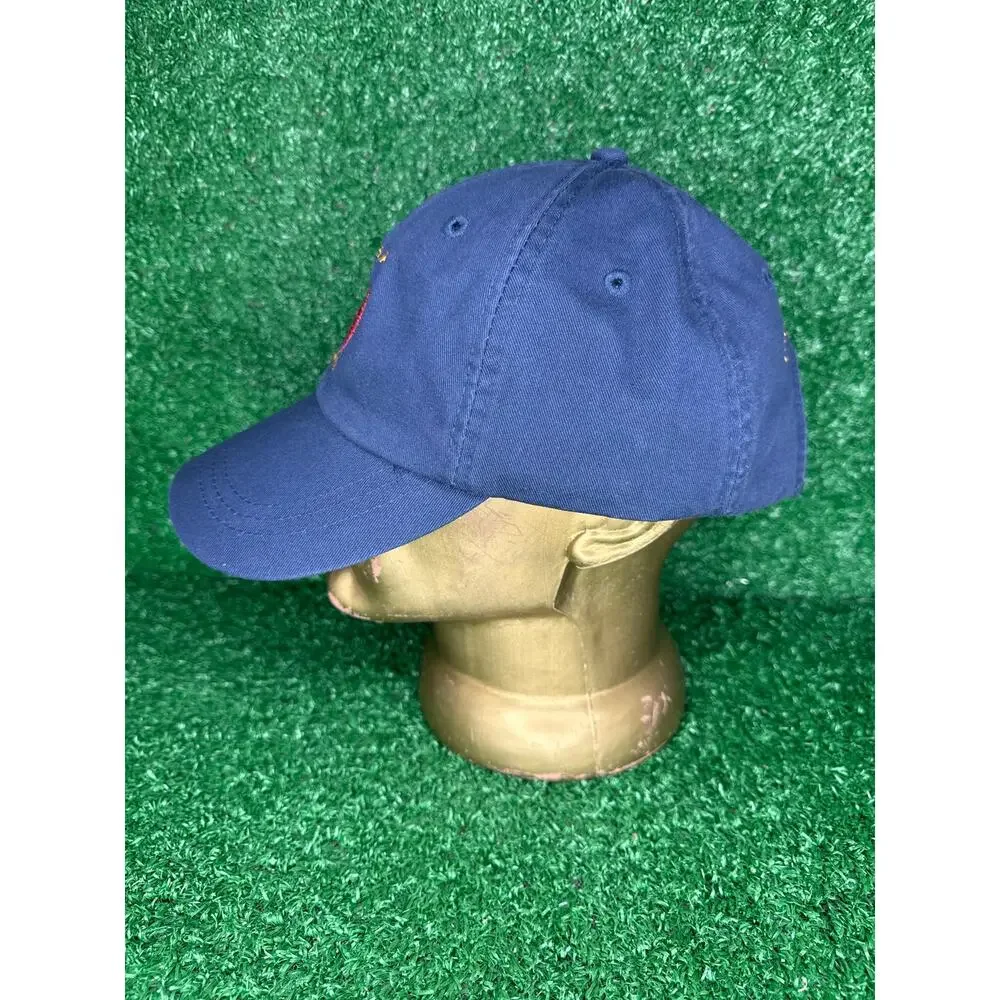 Joe Pera Comedy Hat Cap Strap Back Navy Embroidered Tomato Tour Leather Mens